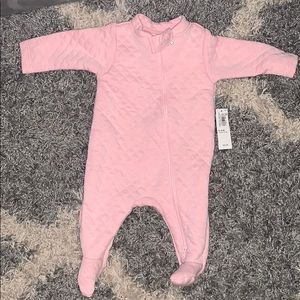 Pink baby onesie